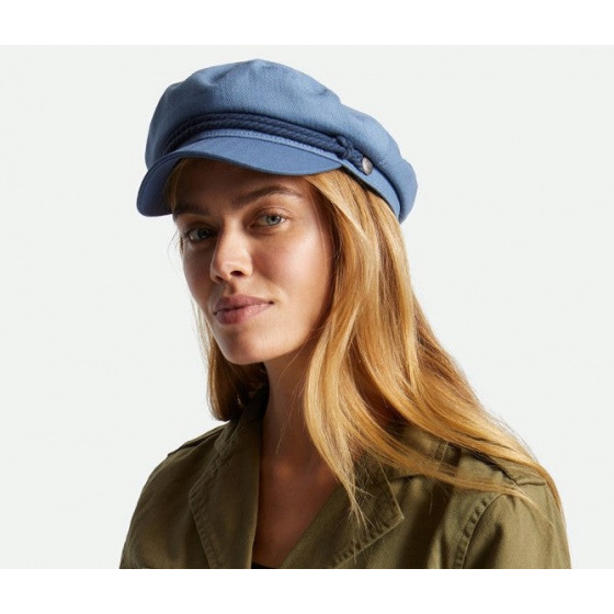 Casquette Marin Fiddler Fleur Coton Marron- Brixton Casquette Marin Fiddler Fleur Coton Marron- Brixton