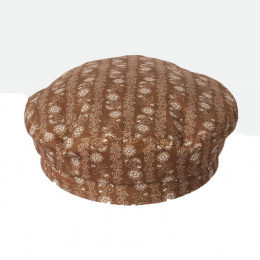 Brown Cotton Flower Fiddler Marine Cap - Brixton
