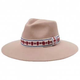 Joanna Wool Felt Traveller Hat Sand - Brixton