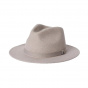 Mouse Grey Packable Wool Felt Fedora Hat - Brixton