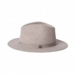 Chapeau Fedora Messer Packable Feutre Laine Gris souris - Brixton