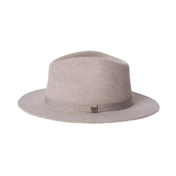 Mouse Grey Packable Wool Felt Fedora Hat - Brixton