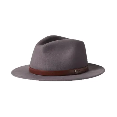 Messer Grey Fedora Hat - Brixton Reference: 18280 | Traclet Hat Shop