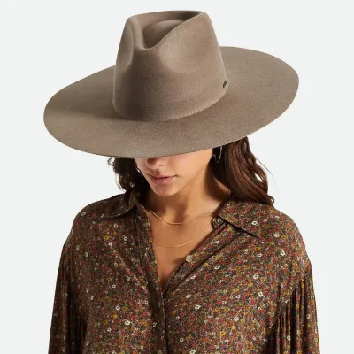 Primrose Traveller Hat Taupe Wool Felt - Brixton Reference: 18281 | Traclet Hat Shop