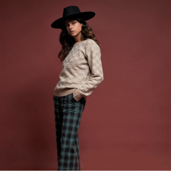 Traveller Hat Primrose Black Wool Felt - Brixton