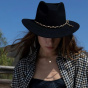 Messer Western Wool Felt Hat Black - Brixton