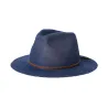 Chapeau Traveller Wesley Bleu chiné - Brixton Reference : 18284 | Chapellerie Traclet