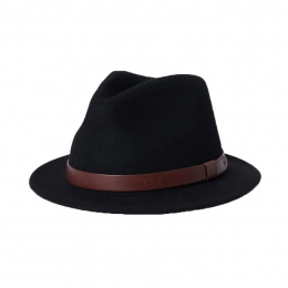 Fedora Baby Messer Hat Wool Felt Black - Brixton