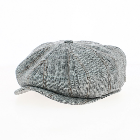 Casquette Gavroche Brood Baggy à Chevrons Gris Clair - Brixton