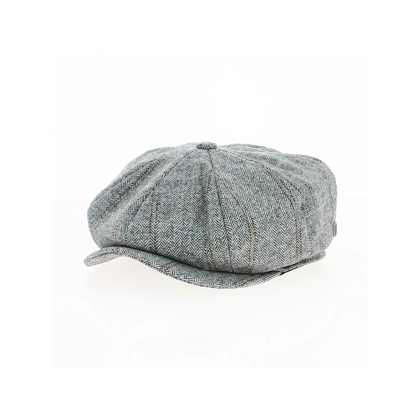 Casquette Gavroche Brood Baggy à Chevrons Gris Clair - Brixton