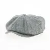 Casquette Gavroche Brood Baggy à Chevrons Gris Clair - Brixton