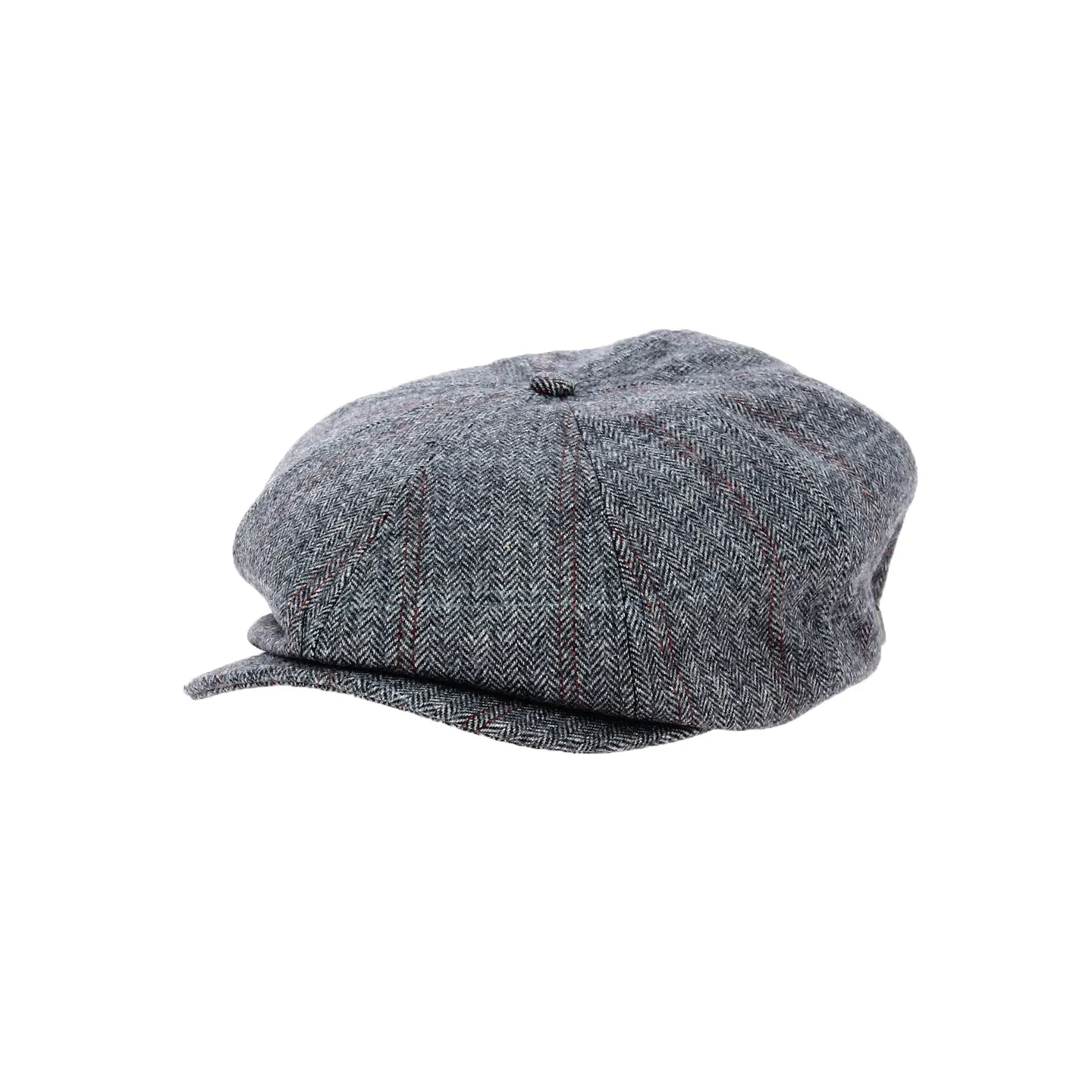 Casquette Gavroche Brood à Chevrons Marine - Brixton Référence ! 18295 | Chapellerie Traclet