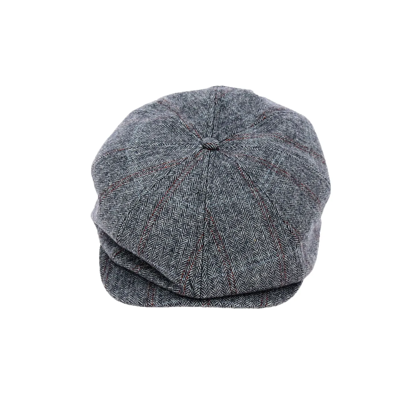 Casquette Gavroche Brood à Chevrons Marine - Brixton Référence ! 18295 | Chapellerie Traclet