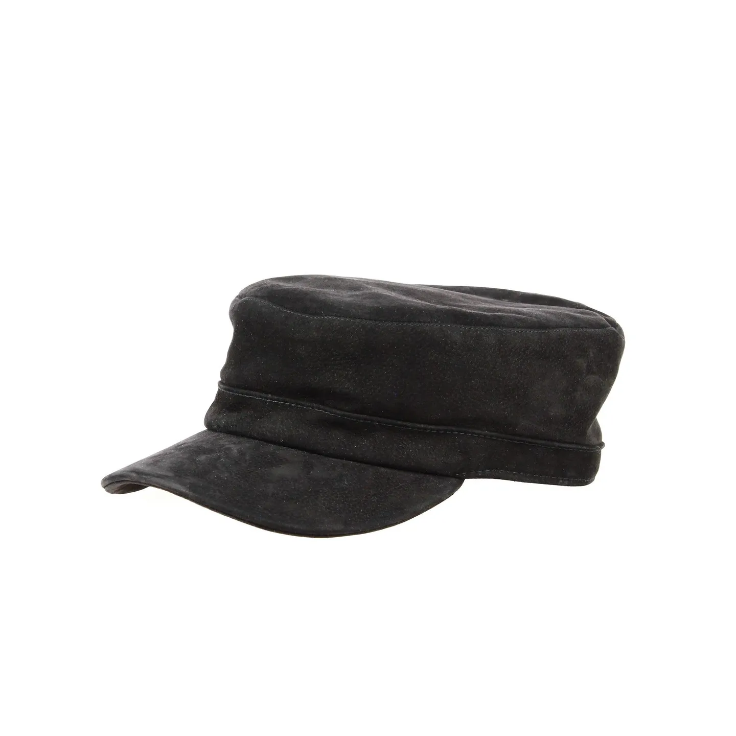 Black Leather Cuban Cap - City Sport Reference: 16527