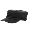 Black Leather Cuban Cap - City Sport Reference: 16527