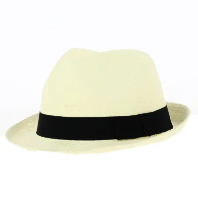 Paper Straw Trilby Hat - Traclet