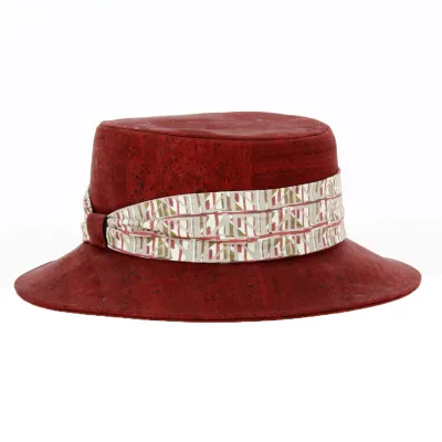 Women's Red Cork Paule Hat - Crambes Reference: 18306 | Traclet Hat Shop