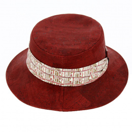 Women's Paule Cork Hat in Red - Crambes
