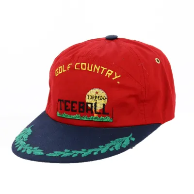 Red Baseball Cap Golf Country Teeball - Torpedo Reference: 18316 | Traclet Hat Shop