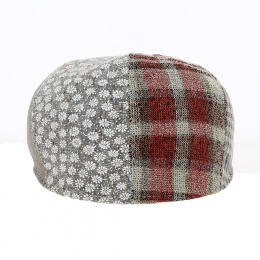 Domed Patchwork Linen and Cotton Cap - Traclet