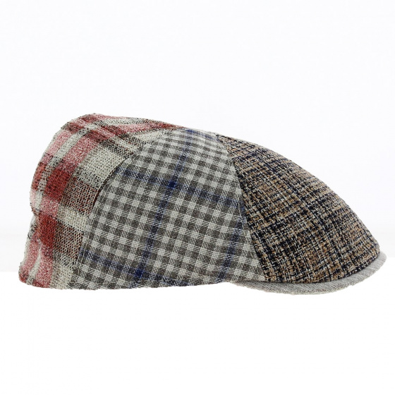 Casquette Bombée Patchwork Lin et Coton - Traclet