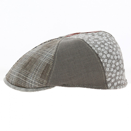 Casquette Bombée Patchwork Lin et Coton - Traclet