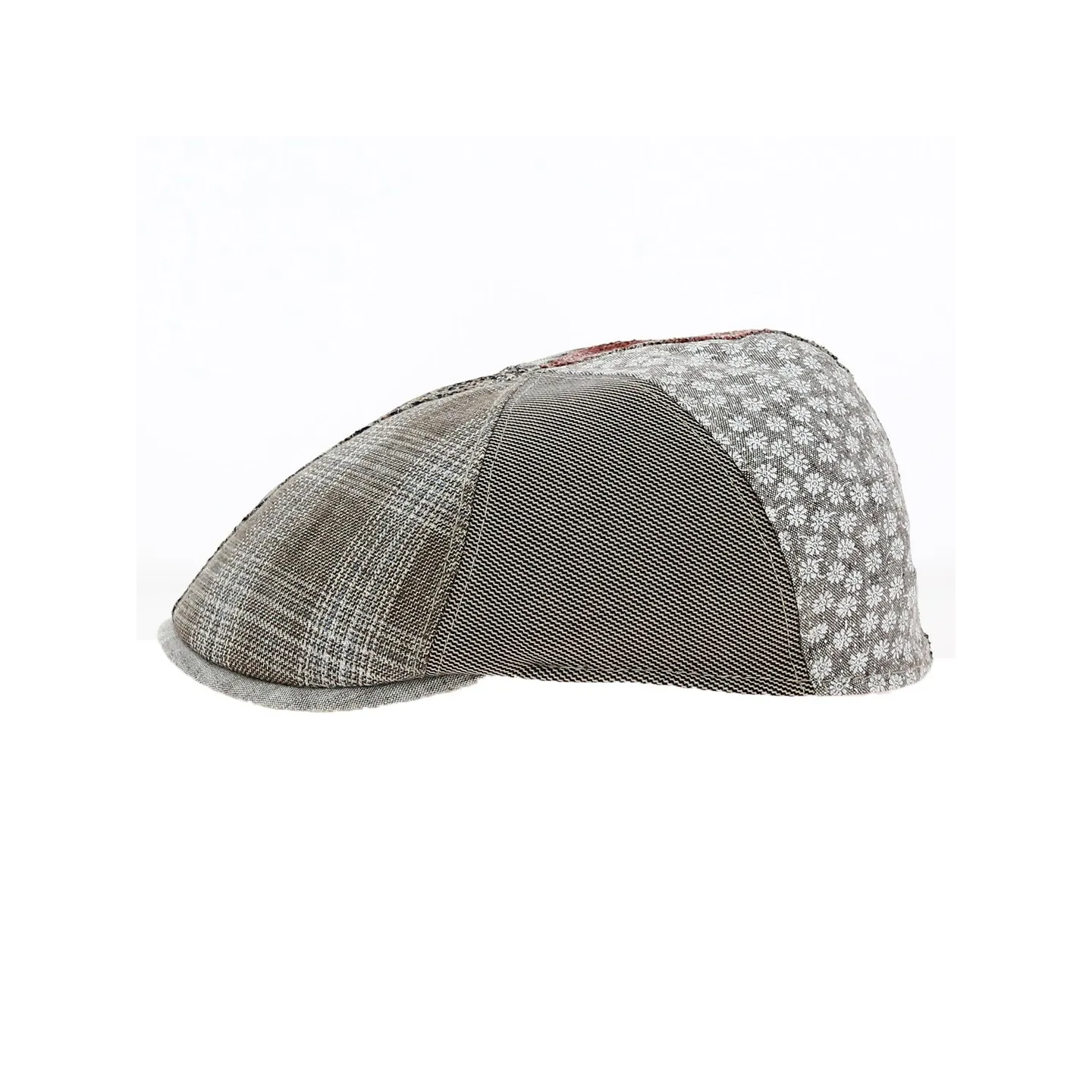 Casquette Bombée Patchwork Lin et Coton - Traclet Reference : 11719 | Chapellerie Traclet