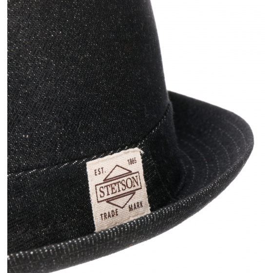 Oldmar Denim Black Pork Pie Hat - Stetson