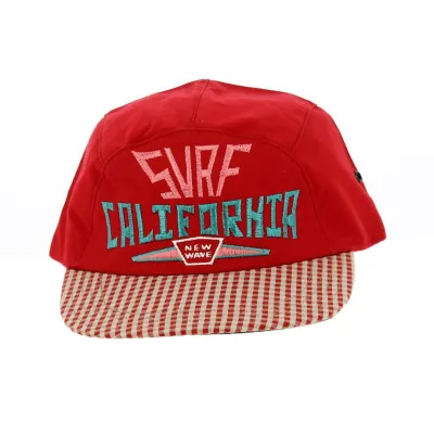 Casquette Baseball Surf California Rouge - Torpedo Reference : 18323 | Chapellerie Traclet