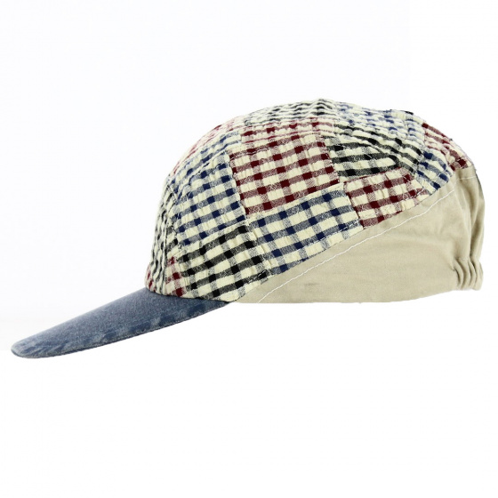 Casquette Baseball Carreaux rouge et bleu - Torpedo