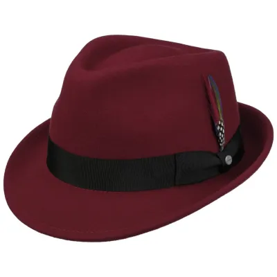 Elkader Red Wool Felt Trilby Hat - Stetson Reference: 18336 | Traclet Hat Shop