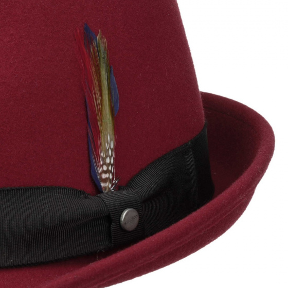 Elkader Red Wool Felt Trilby Hat - Stetson