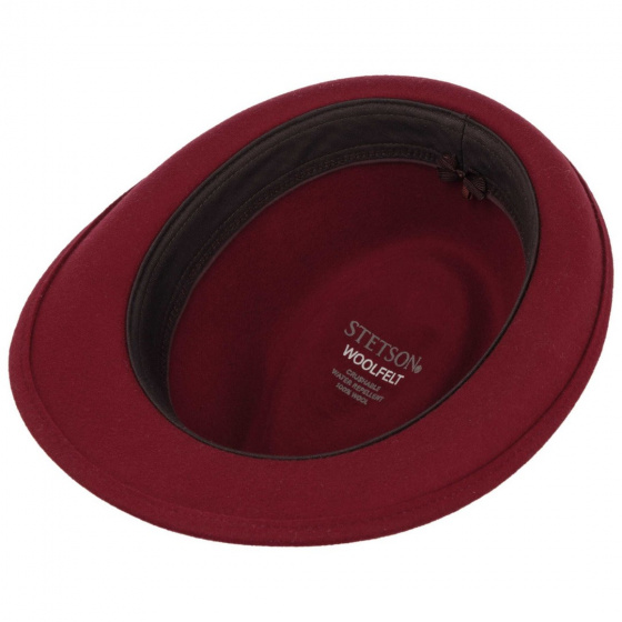 Elkader Red Wool Felt Trilby Hat - Stetson