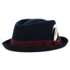 Chapeau PorkPie Diamond Feutre Laine Marine - Stetson Reference : 18340 | Chapellerie Traclet