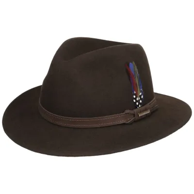 Chapeau Kentucky Feutre Laine Pliable Marron - Stetson Reference : 18341 | Chapellerie Traclet