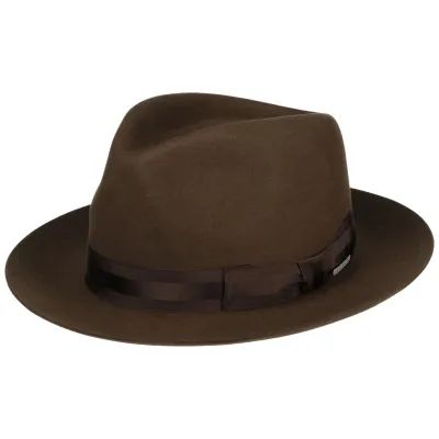 Chapeau Bogart Feutre Poil Castor Marron - Stetson Reference : 18342 | Chapellerie Traclet