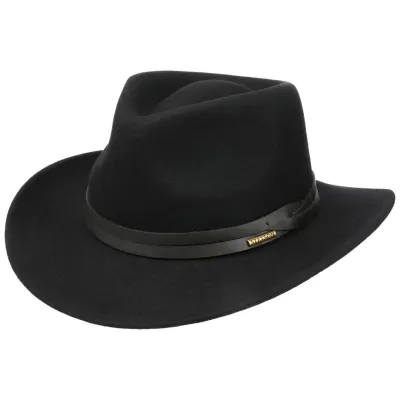 Chapeau Western Feutre laine Noir - Stetson Reference : 18343 | Chapellerie Traclet