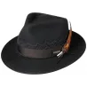 Chapeau Fedora Feutre Poil Marine - Stetson Reference : 18346 | Chapellerie Traclet