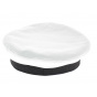 Customized White Cotton Commodore Sailor Cap - Traclet