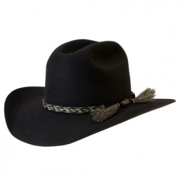 Western Rough Rider Hat Felt Black Hair - Akubra