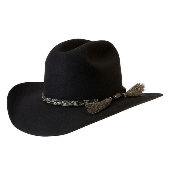 Black Fur Felt Western Hat Rough Rider - Akubra
