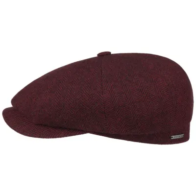 Stetson Bordeaux Woolrich Hatteras Cap Reference: 18350 | Traclet Hat Shop