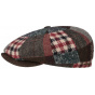 Hatteras Patchwork Wool Bordeaux Cap - Stetson
