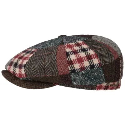 Casquette Hatteras Patchwork Laine Bordeaux - Stetson