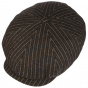 8-Panel Wool Striped Brown Cap - Stetson