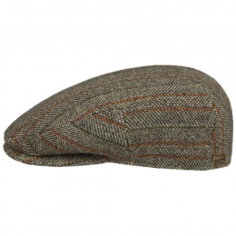 Stetson Kent Flat Cap in Beige Wool