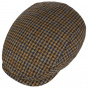 Brown Virgin Wool Harris Tweed Flat Cap - Lierys