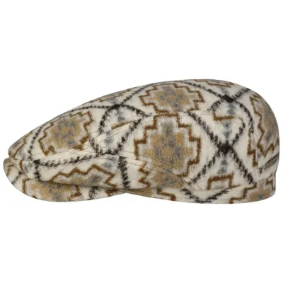 Stetson Beige Navajo Driver Flat Cap Reference: 18361 | Traclet Hat Shop