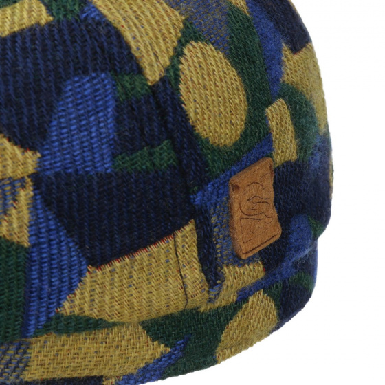 Blue & Yellow Wool Hatteras Cap - Stetson x Feebles