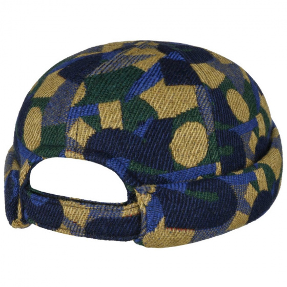 Blue & Yellow Jacquard Docker Beanie - Stetson x Feebles